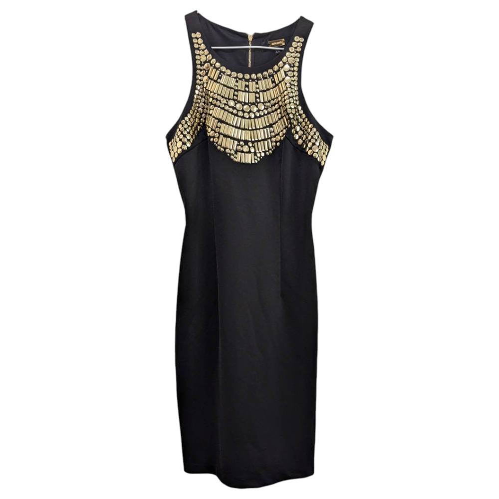 Alexia Admor Gold embellished Black  Dress